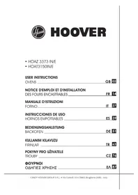 Notice HOOVER HOVEN 500 HOAZ 3373 INE Fırın