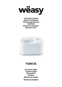 Notice Wëasy YUM135 Machine à glace