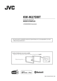 Notice JVC KWM27DBT Autoradio