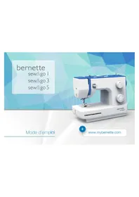 Notice Bernette SEW&GO 1 Machine à coudre