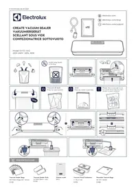 Notice ELECTROLUX CREATE E4VS14AG Appareils à emballage sous vide
