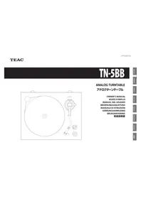Notice TEAC TN5BB Platine_disque