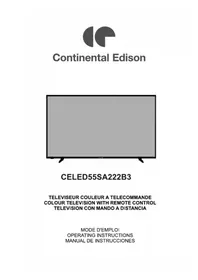 Notice CONTINENTAL EDISON CELED55SA222B3 Televisión