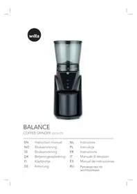 Notice WILFA BALANCE CG1B275 Кофемолка