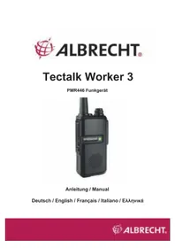 Notice ALBRECHT TECTALK WORKER 3 Walkie-Talkies
