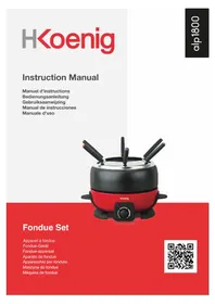 Notice H.KOENIG ALP1800 Urządzenie do fondue