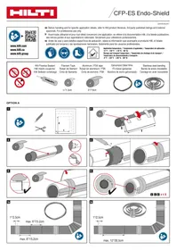 Notice HILTI CFPES ENDOSHIELD Accessoires pour fixation