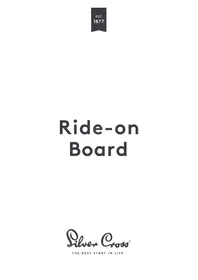 Notice Silver Cross RIDEONBOARD Stroller accessory