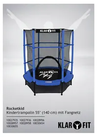 Notice Klarfit ROCKETKID 5 Trampoline