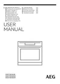Notice AEG BSE788380B Električna pečica