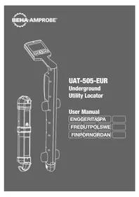 Notice Beha-Amprobe UAT505EUR Détecteur de réseaux enterrés