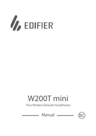 Notice EDIFIER W200T MINI 耳栓