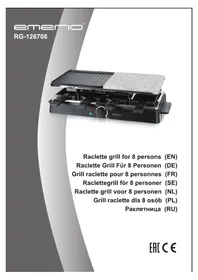 Emerio RG126708 - Appareil à fondue, raclette et wok