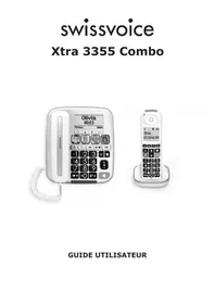 Notice SWISSVOICE XTRA 3355 COMBO Téléphone fixe