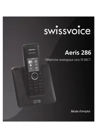 Notice SWISSVOICE AERIS 286 Téléphone sans fil