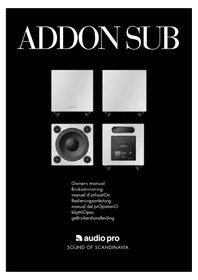Notice AUDIO PRO ADDON SUB Haut-parleur