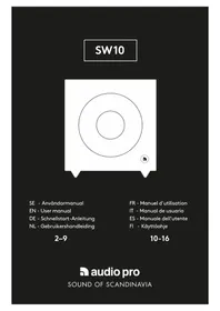 Notice AUDIO PRO SW10 Caisson de basses