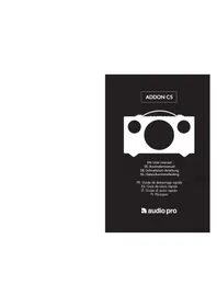 Notice AUDIO PRO ADDON C5 Haut-parleur