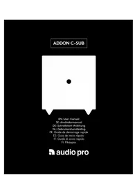 Notice AUDIO PRO ADDON CSUB Haut-parleur