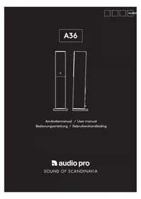Notice AUDIO PRO A36 Haut-parleur