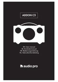 Notice AUDIO PRO ADDON C3 Haut-parleur