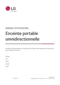 Notice LG RP4G Enceinte bluetooth