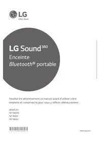 Notice LG NP7860W Enceinte bluetooth