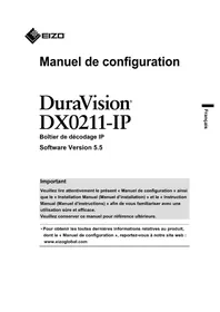 Notice EIZO DURAVISION DX0211IP Moniteur
