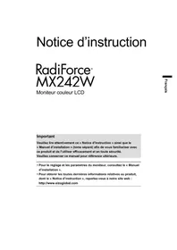 Notice EIZO RADIFORCE MX242W Moniteur