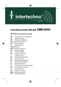 Notice Intertechno CMR2000 Interrupteur électrique