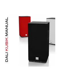Notice Dali KUBIK XTRA Enceinte audio