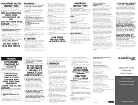 Notice Conair TS120X Climatiseur