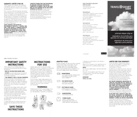 Notice Conair M600X Adaptateur électrique