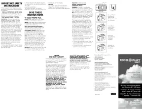 Notice Conair TS240X Adaptateur de voyage