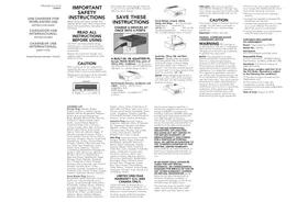 Notice Conair TS243X Chargeur USB