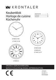 Notice Krontaler GTKWC01 WH Klok