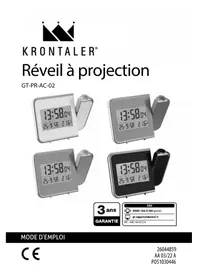 Notice Krontaler GTPRAC02 Horloge