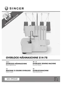 Notice PFAFF S1478 Machine à coudre