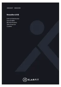 Notice Klarfit RELAXBIKE 6.0 SE Formateur de vélo d'intérieur