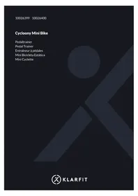Notice Klarfit CYCLOONY MINI BIKE Formateur de vélo d'intérieur