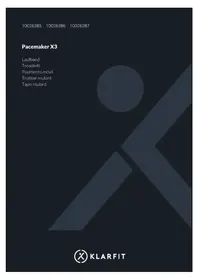 Notice Klarfit PACEMAKER X3 Tapis de course