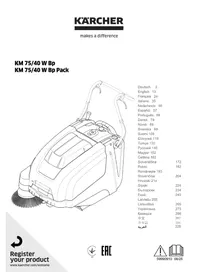 Notice Kärcher KM 7540 W BP 掃除機