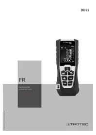 Notice TROTEC BD22 Télémètre