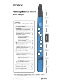 Notice ROLAND AEROPHONE MINI Contrôleur