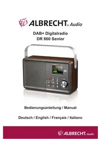 Notice ALBRECHT DR 860 SENIOR Radio