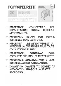 Notice Foppapedretti PIKKOLETTO Lit bébé