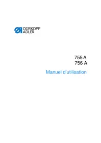 Notice Dürkopp Adler 755 A Machine à coudre
