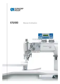 Notice Dürkopp Adler 680 Machine à coudre