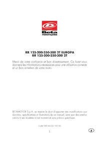 Notice Beta RR 2T 200 (2022) Moto