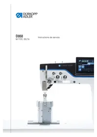 Notice Dürkopp Adler D868 Machine à coudre